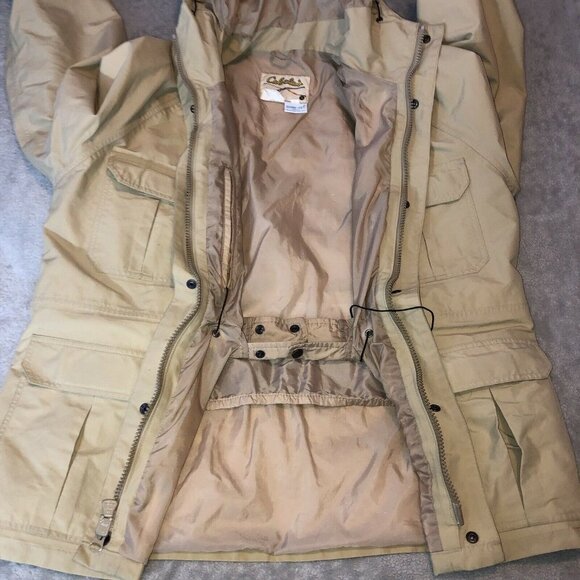 Vintage CABELAS Gortex Mens Hunting Jacket Hooded Parka Coat USA Made - Picture 9 of 13